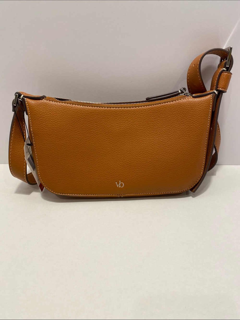 Vera Bradley Roasted Pecan Faux Leather Sling Crossbody Purse. NWT